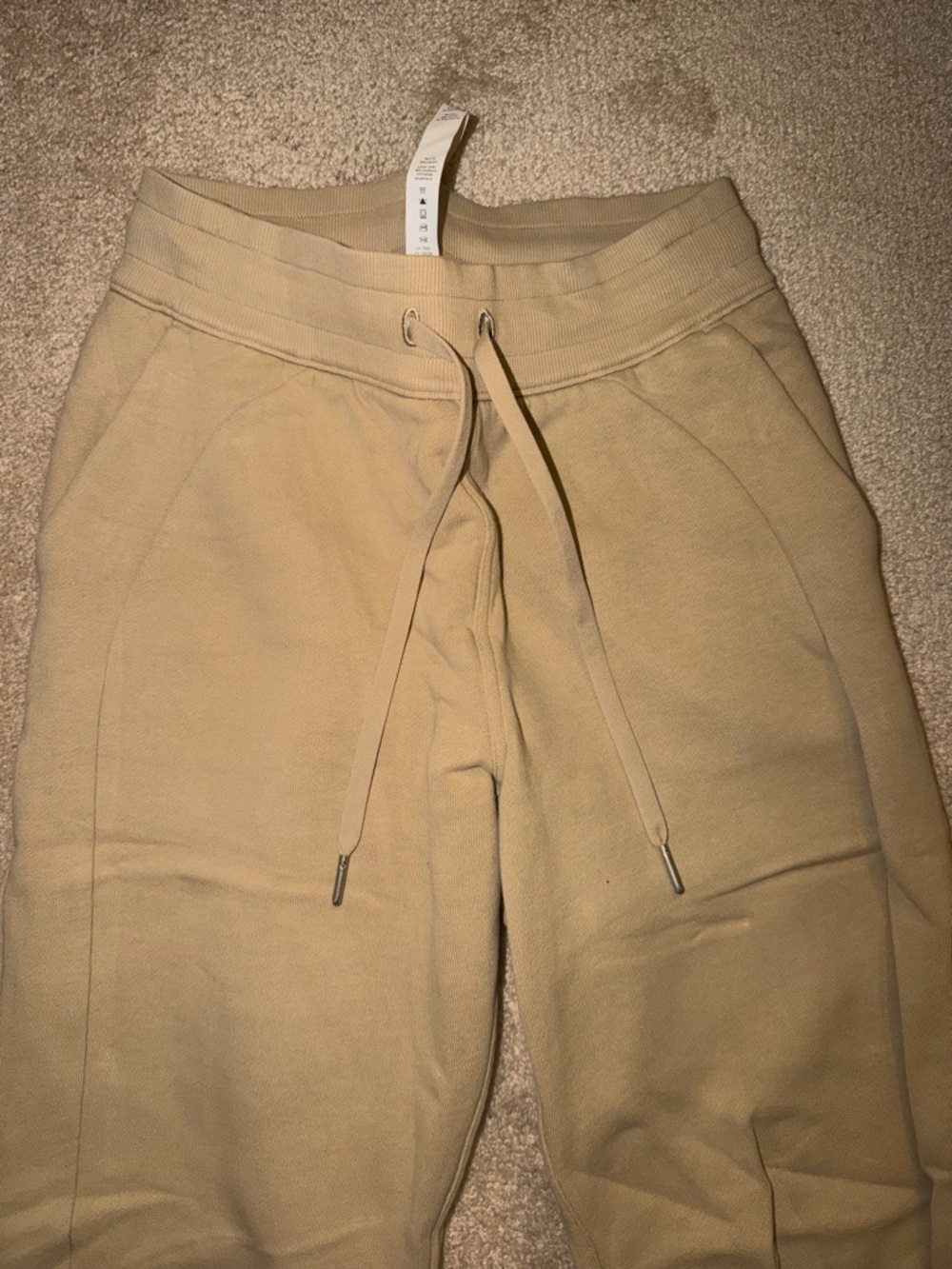 Beige Lululemon Sweatpants